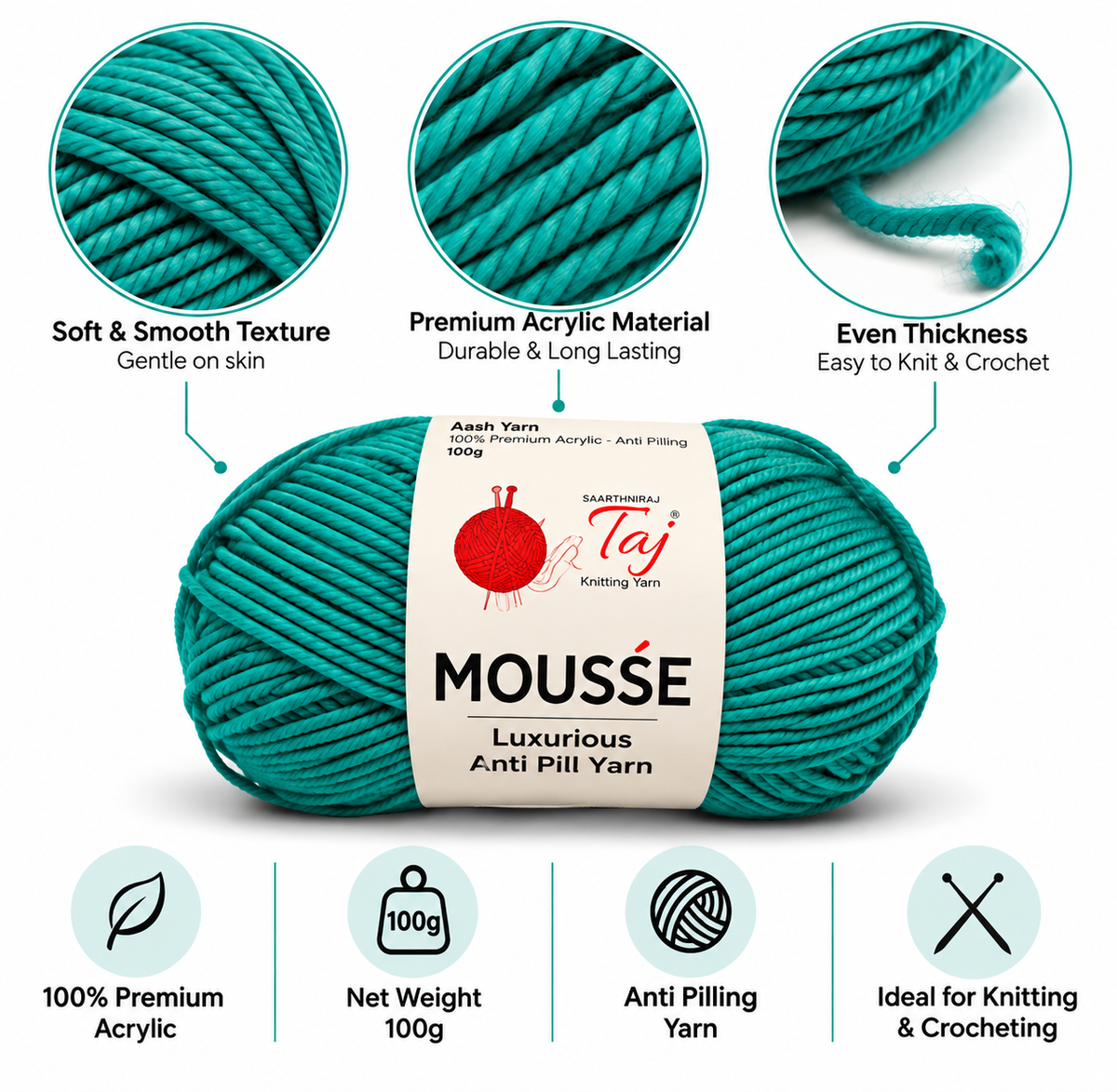 Mousse 11 – Creative Knitting Yarn