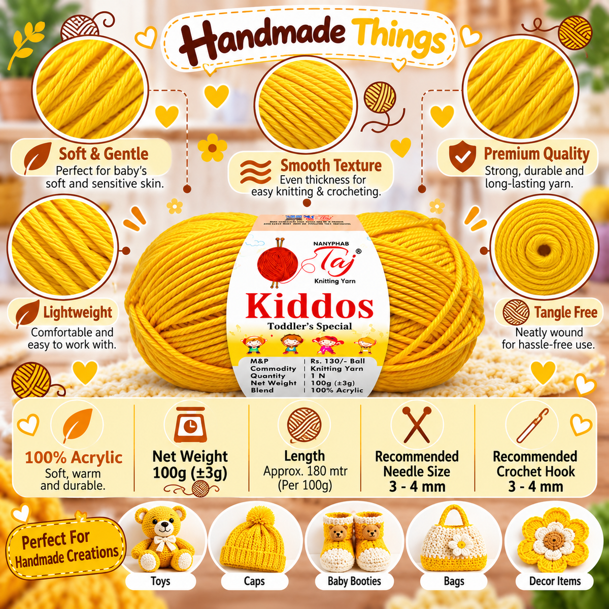 Kiddos 85 – Premium Knitting Yarn