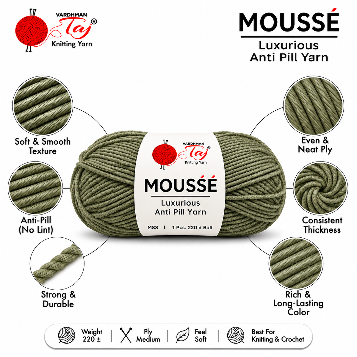 Mousse - 85– Creative Knitting Yarn