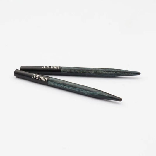 Denim Indigo Wood Mini Interchangeable Needles 2" (5CM)