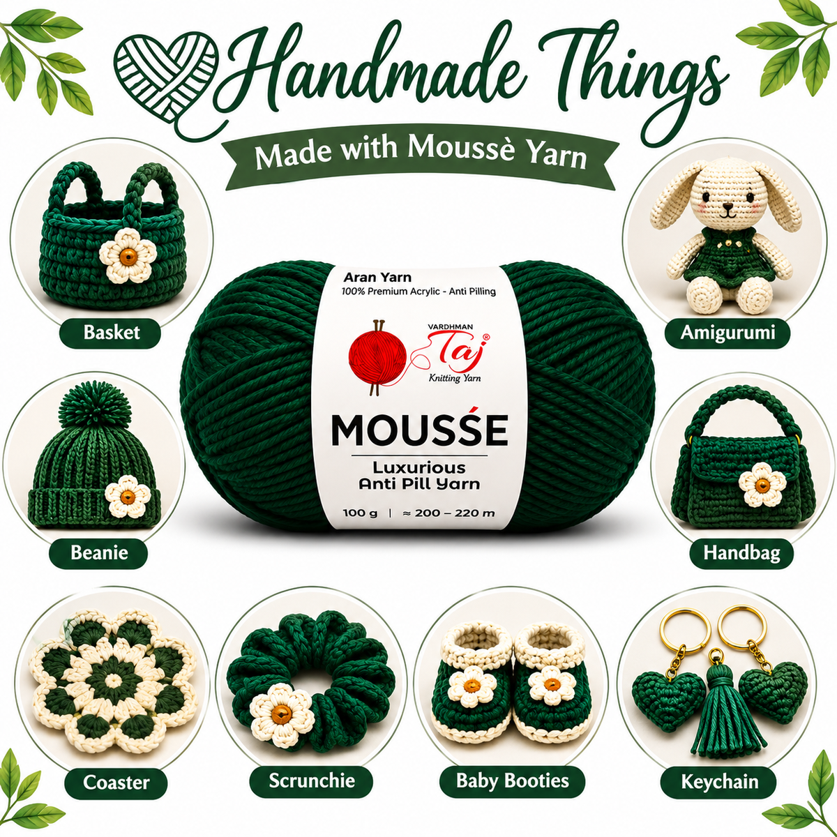 Taj Mousse - 62 – Bottle Green