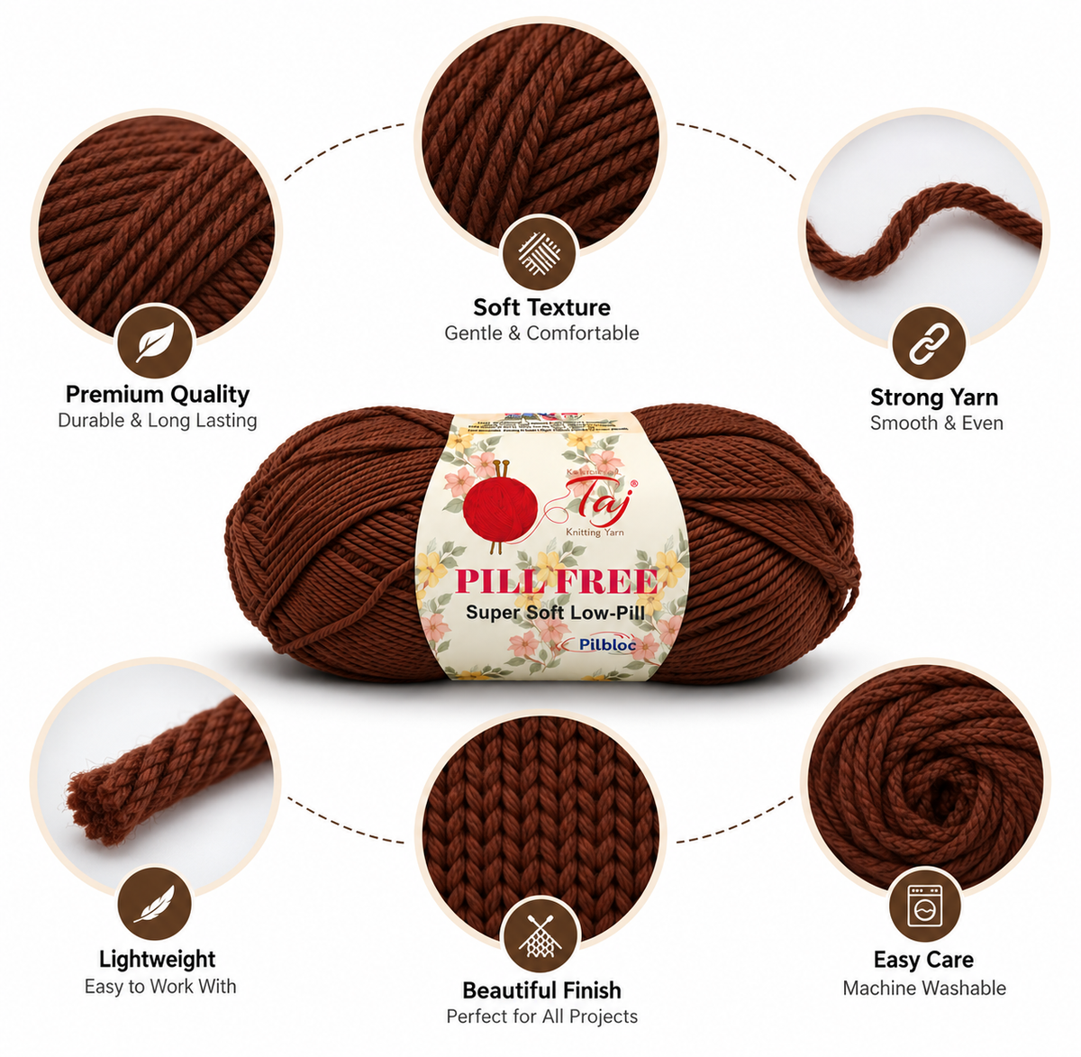 Pillfree 22 – Luxurious Anti-Pill Yarn for Knitting