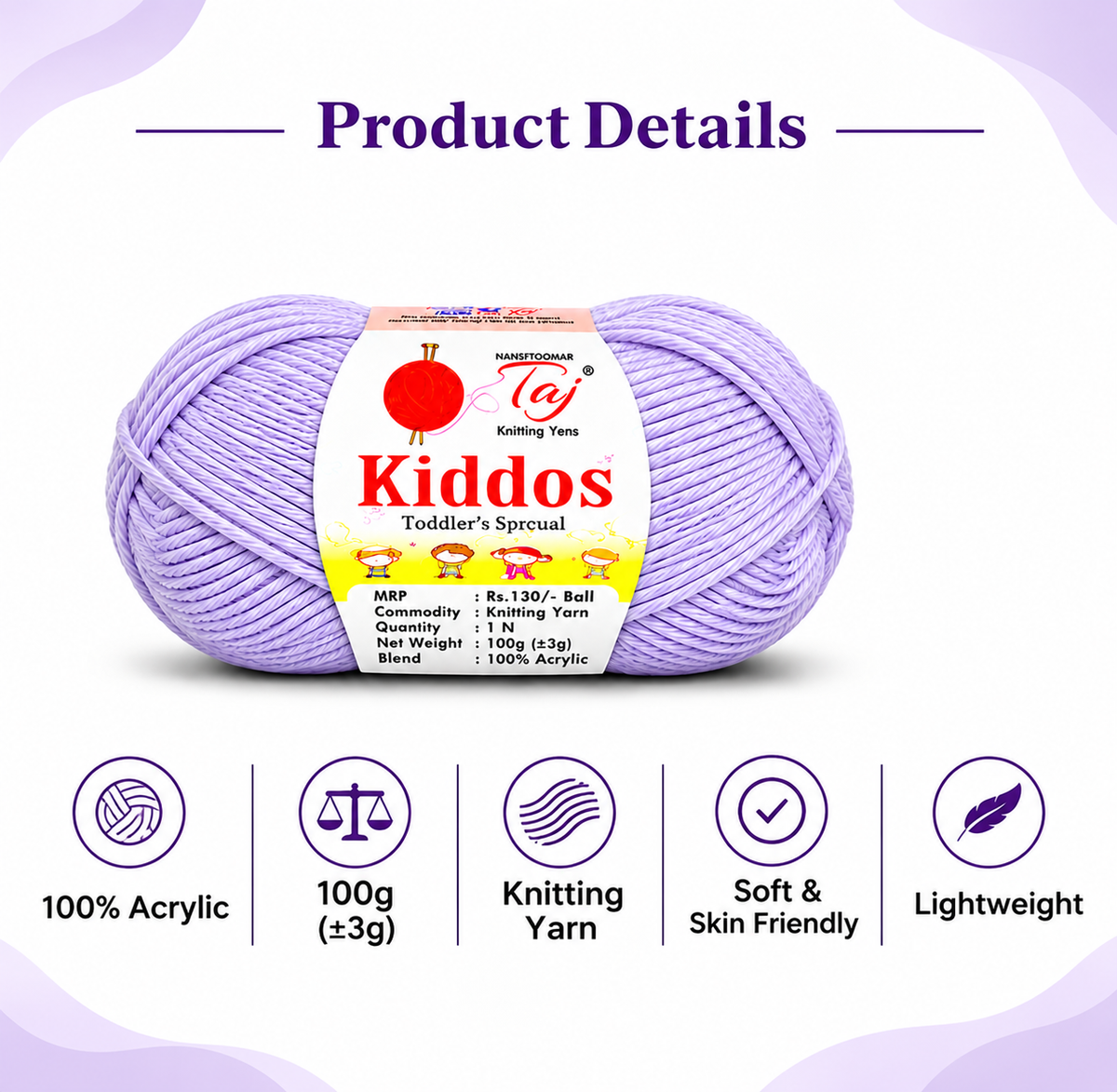 Kiddos 35 – Premium Knitting Yarn