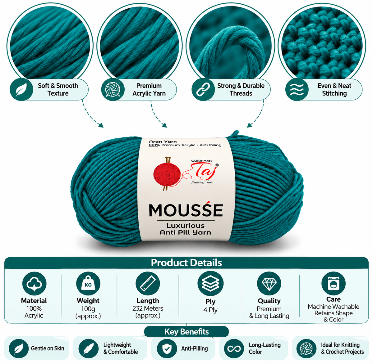 Mousse - 47 – Creative Knitting Yarn