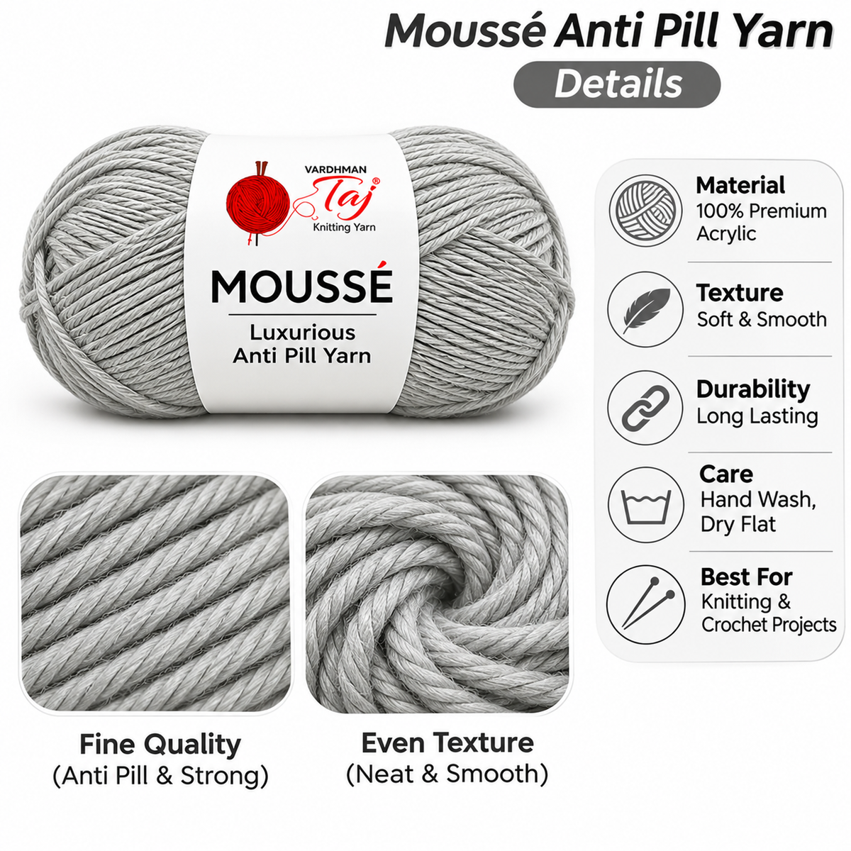 Mousse - 92 – Creative Knitting Yarn