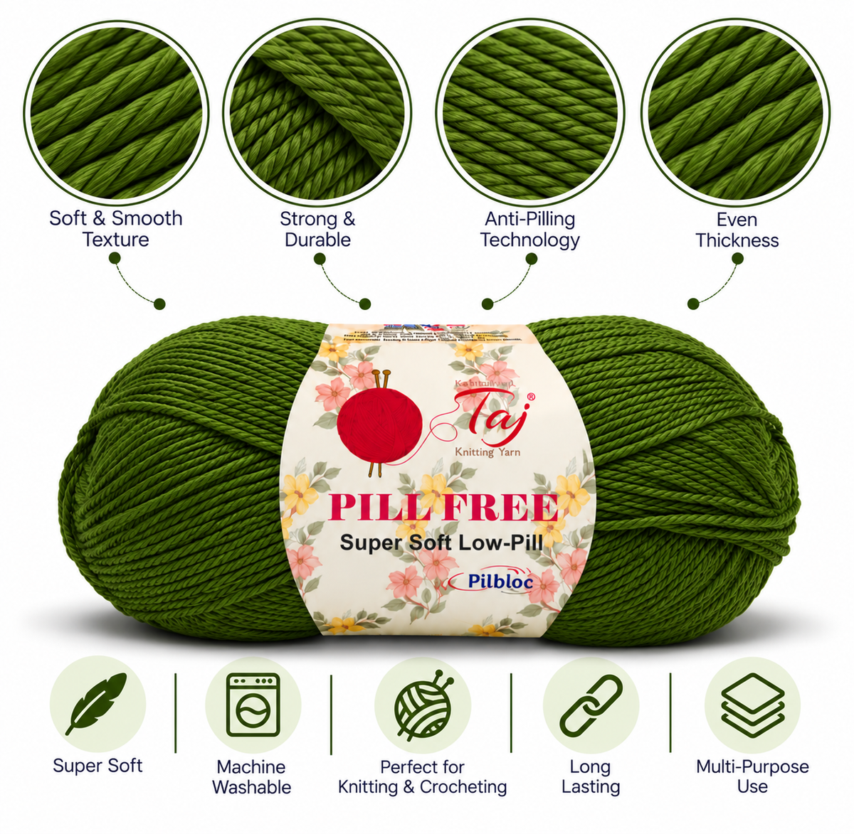 Pillfree 29 – Luxurious Anti-Pill Yarn for Knitting